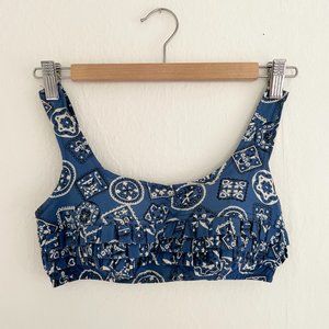 Paisley Print Vintage Bikini Top
